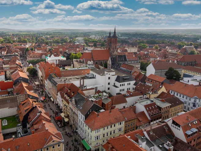 Blick über die Innenstadt von Göttingen